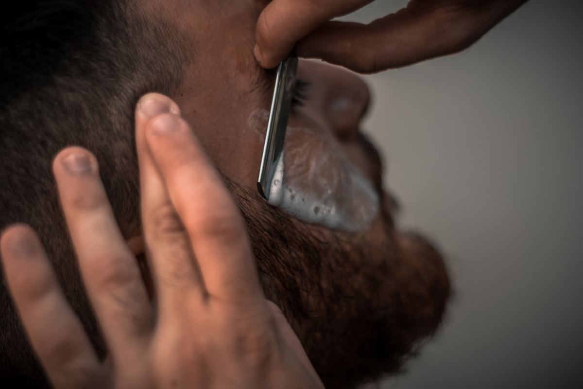 Saturday mornings at the barbershop.