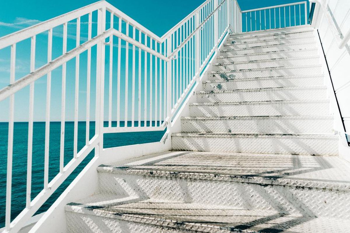 The stairs, one of the small daily tests.