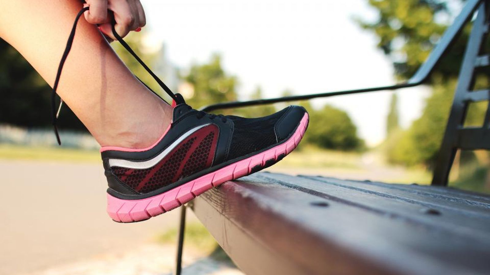 A pair of running shoes