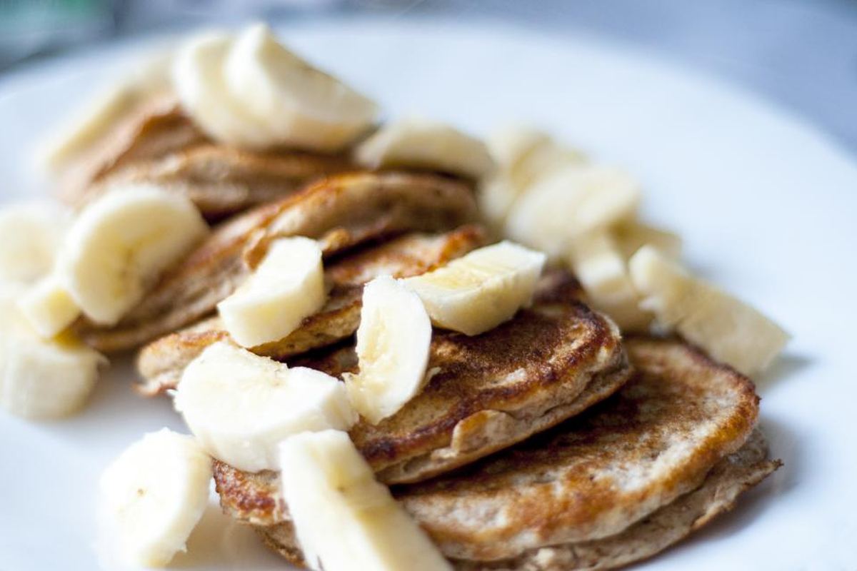 Pancakes on a Saturday, eight weeks later.