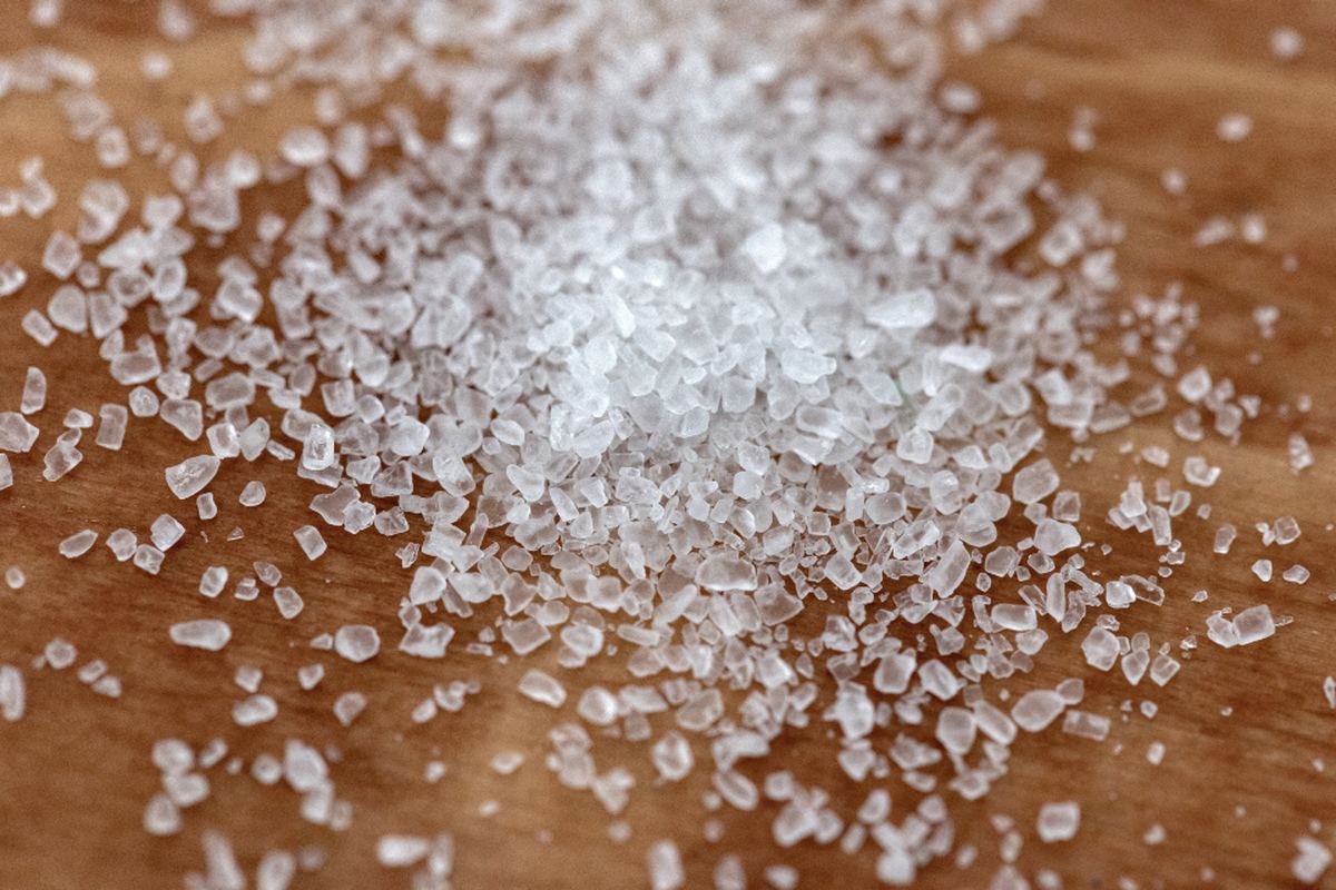 The little salt still eaten.