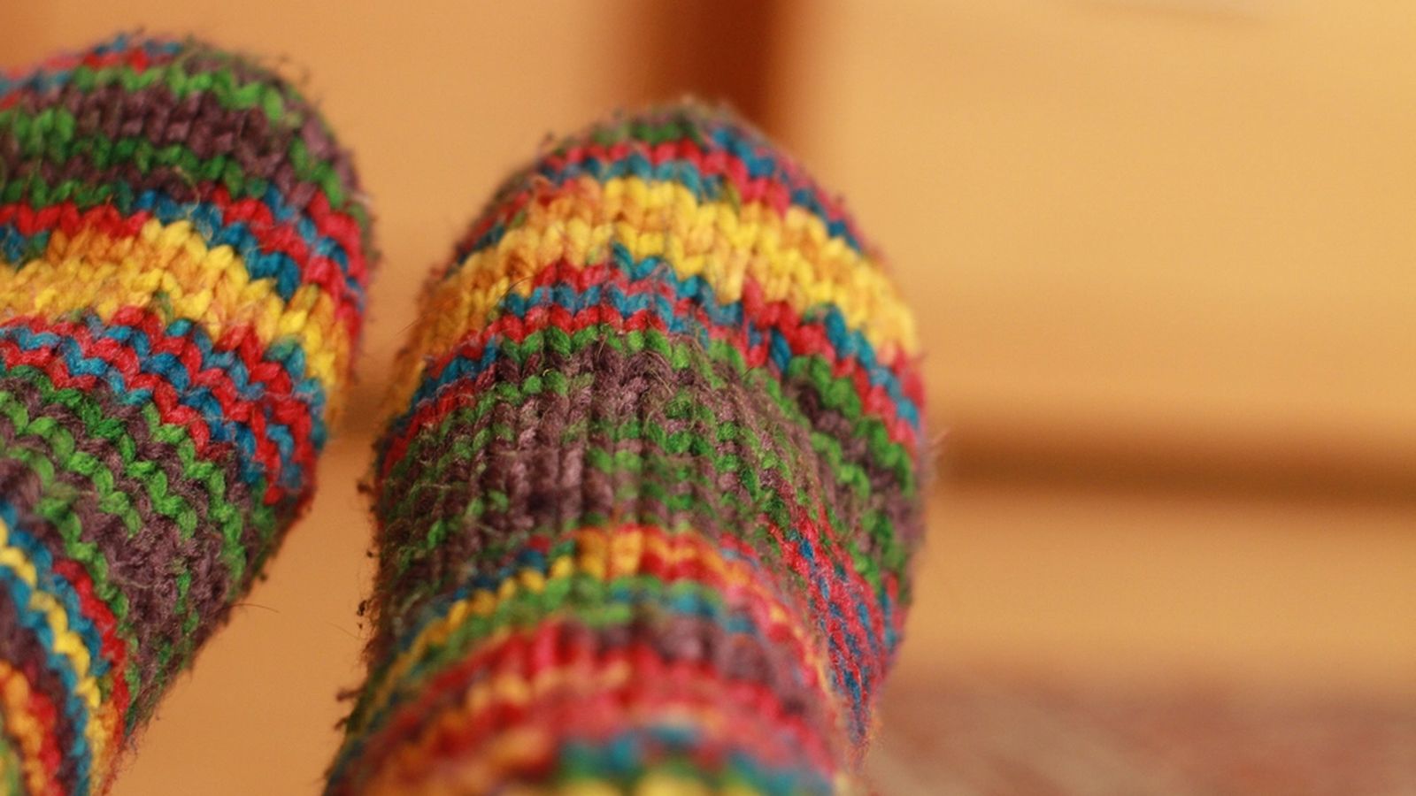 A pair of wool socks